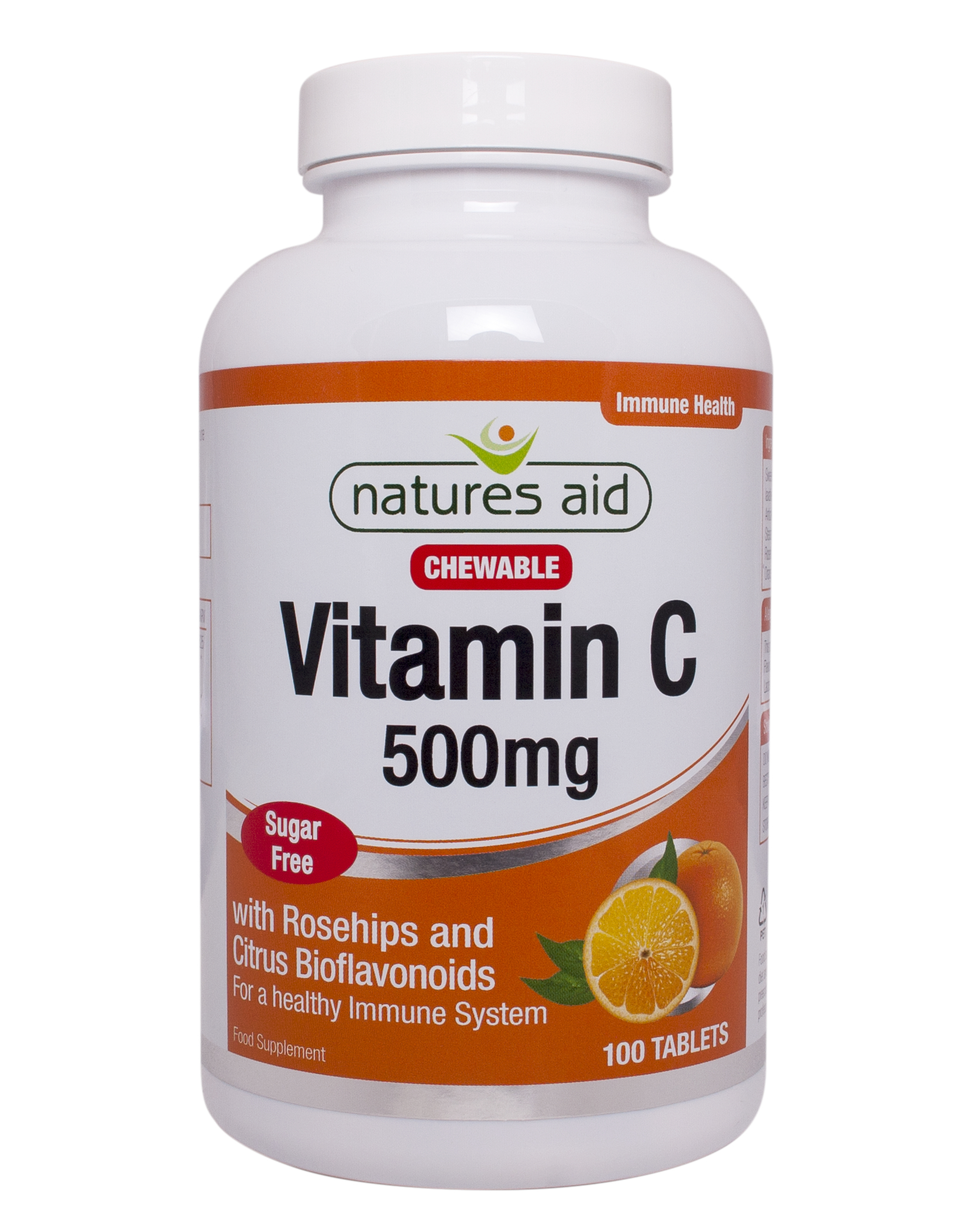 Prírodný vitamín C 500mg- cmúľacie tablety. Vhodné pre deti.